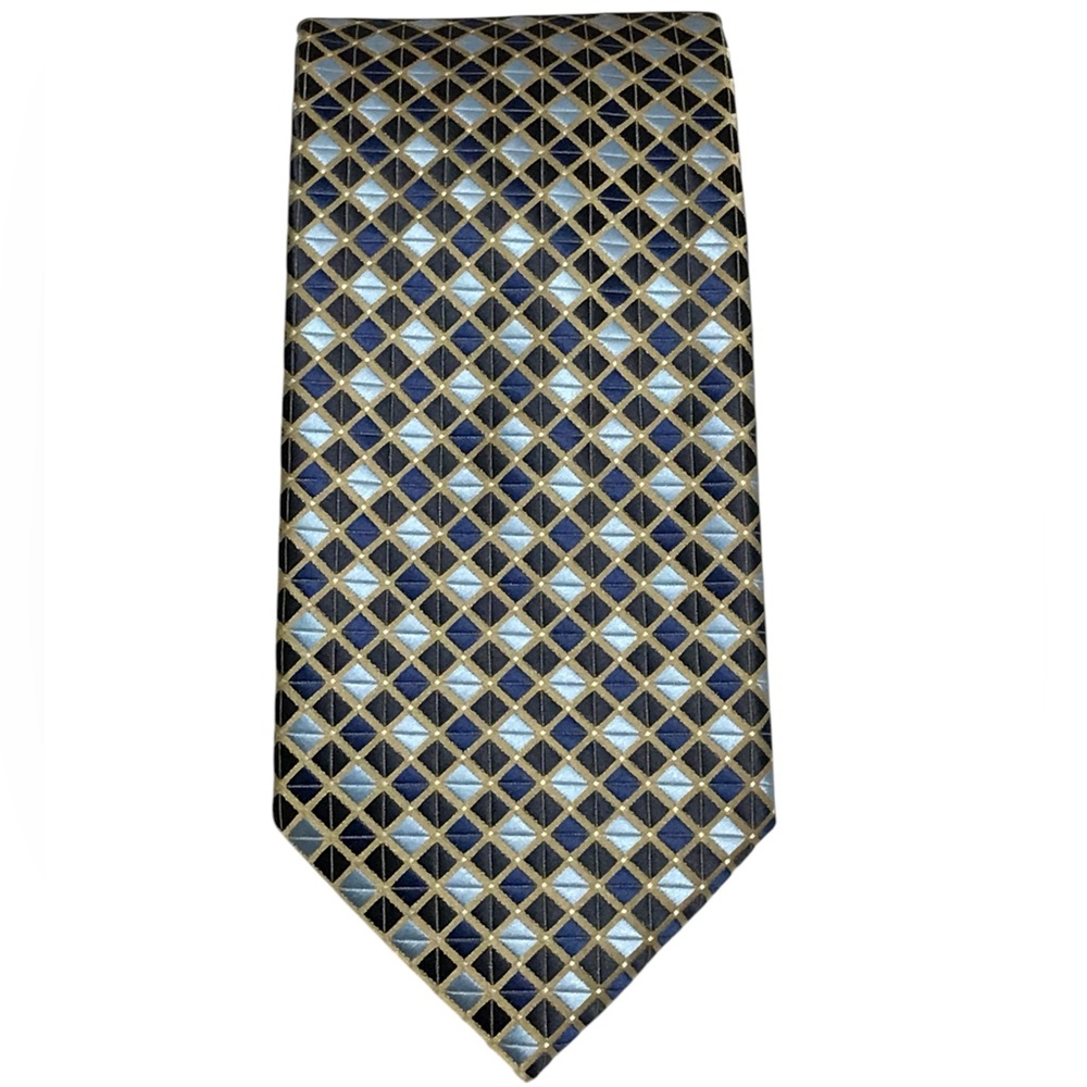Alexander Julian COLOURS Color Block Diagonal Striped Classic Men’s Neck Tie